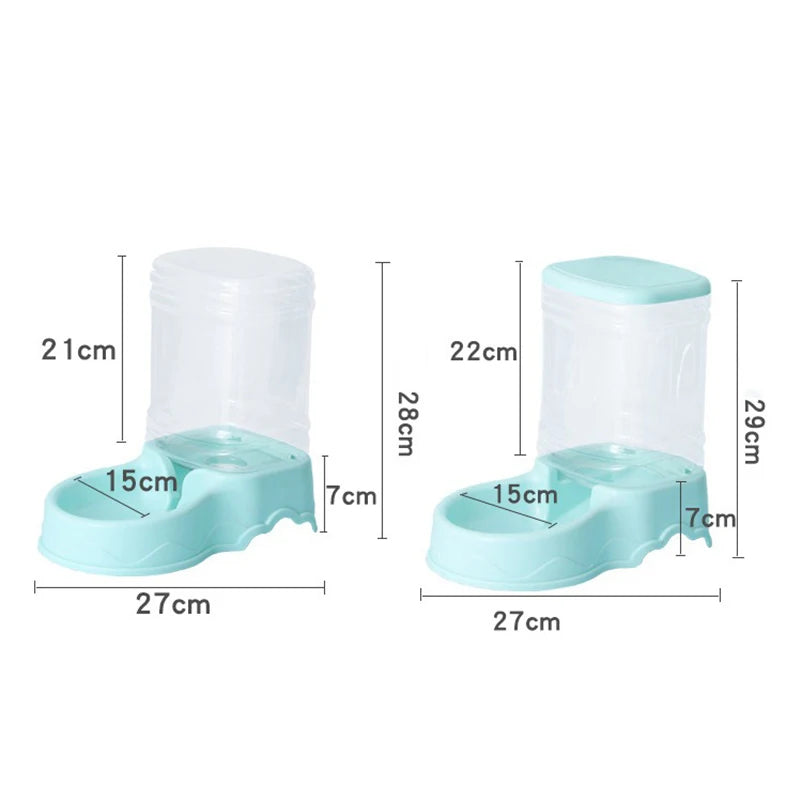 Automatic Cat and Dog Feeder 3.8L Plastic Quadrate Bowl