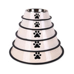 Stainless Steel Dog Cat Bowls - Non-Slip Feeder Set