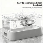 Stainless Steel Slanted Pet Bowl for Cats and Dogs