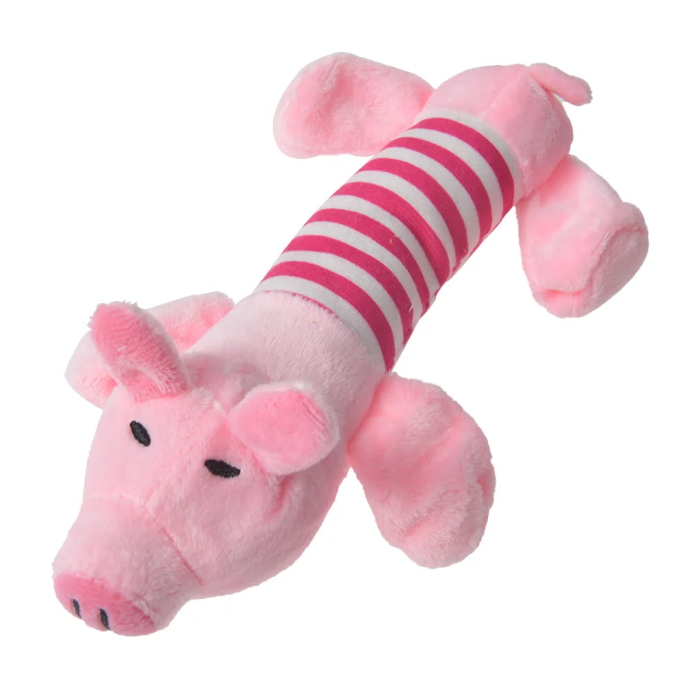 Plush Chew Toys for Small Dogs - Fleece Dinosaur