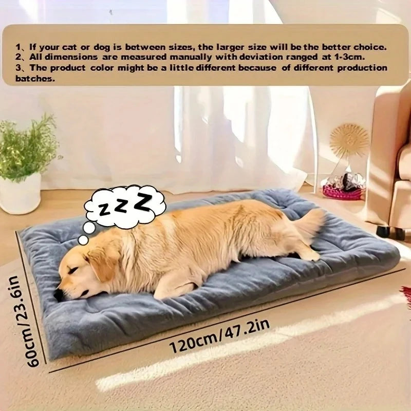 Large Plush Dog Bed Sofa Thickened Fiber Pet Mat