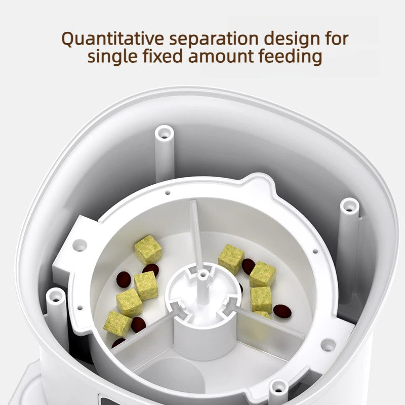 Automatic Pet Feeder 4L with Stainless Steel Bowl