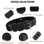 Durable Nylon Tactical Dog Collar for Medium Large Dogs