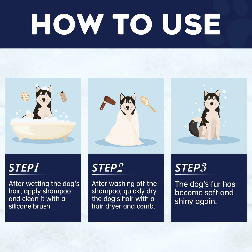 Pet Shampoo for Cats and Dogs - 200ml Odor Removal