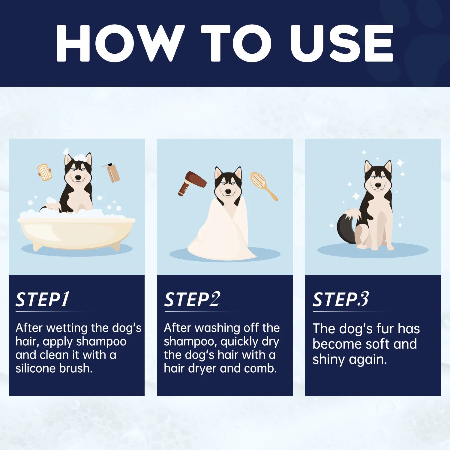 Pet Shampoo for Cats and Dogs - 200ml Odor Removal